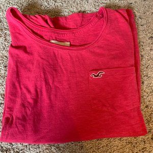 Dark pink Hollister tee